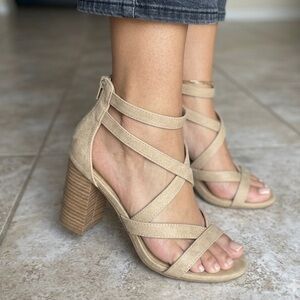 Strappy Sandals with  block heels